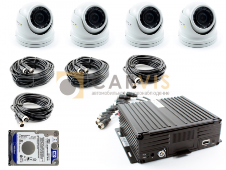 Комплект видеонаблюдения CARVIS для автобуса под ПП РФ № 969 (онлайн)