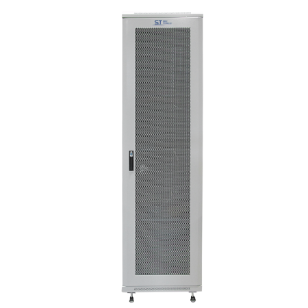 Шкаф телекоммуникационный настенный ST-NCP600/600-42U01 (СЕРЫЙ) С ПОЛКАМИ